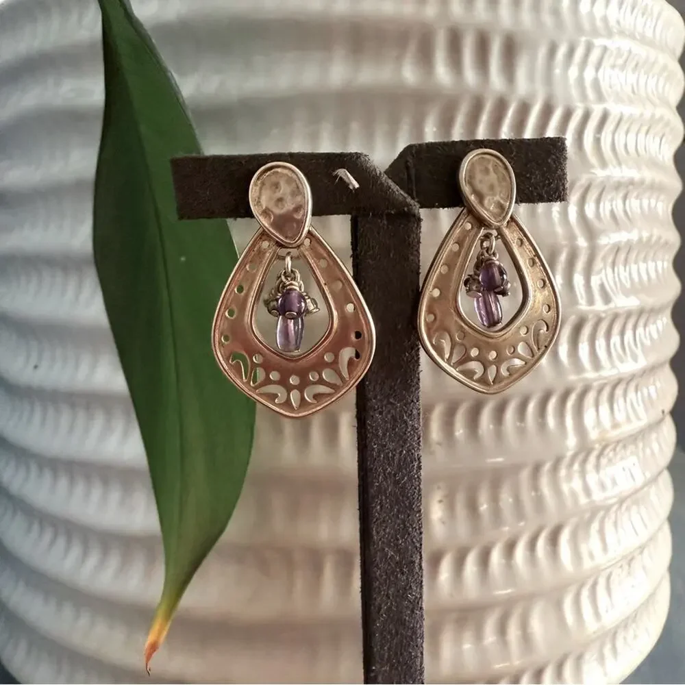 Silpada 925 Sterling Silver Beaded Earrings - Picture 3 of 8